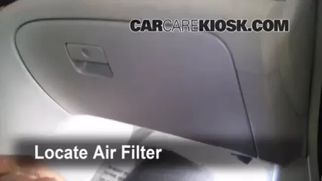 2011 Nissan Quest SL 3.5L V6 Filtro de aire (interior) Cambio